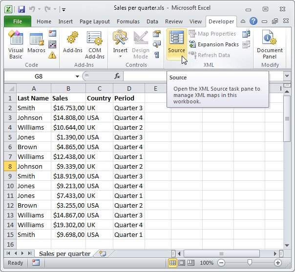 developer tab excel 2015